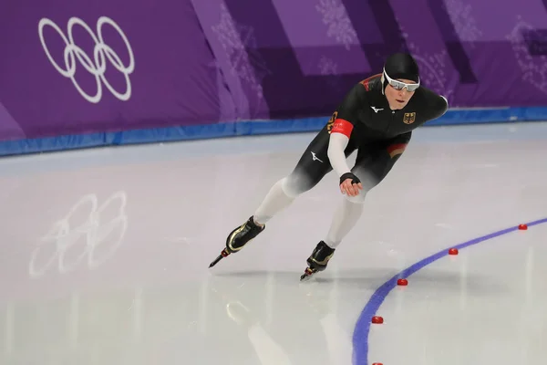 Gangneung Zuid Korea Februari 2018 Vijf Keer Olympisch Kampioen Claudia — Stockfoto