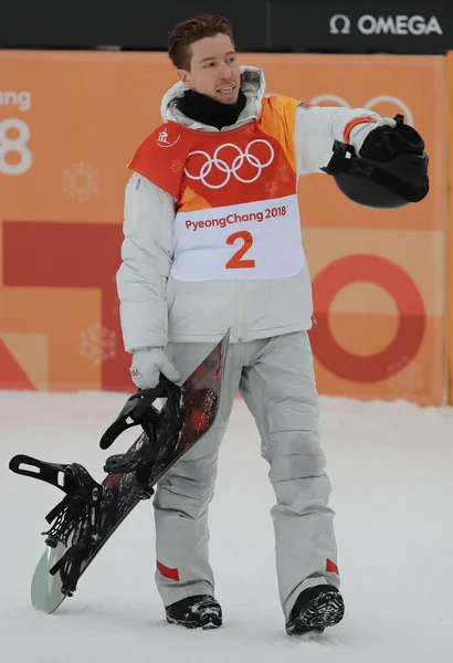 Pyeongchang South Korea February 2018 Olympic Champion Shaun White United — Stock Photo, Image