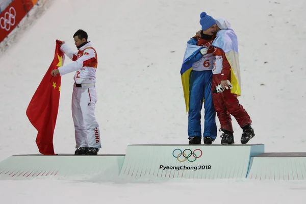 Pyeongchang Corée Sud Février 2018 Jia Zongyang Chn Championne Olympique — Photo