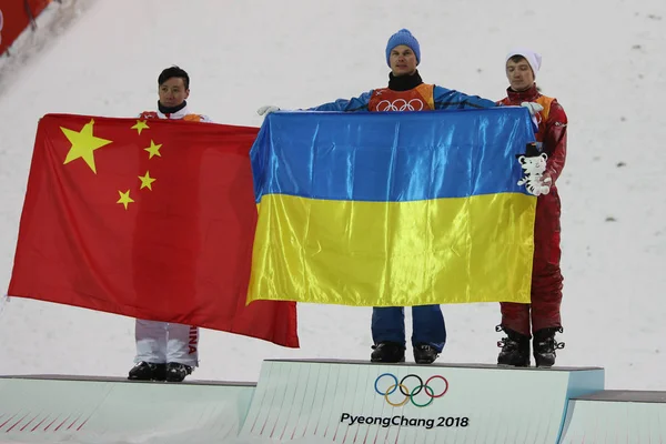 Pyeongchang Korea Południowa Lutego 2018 Jia Zongyang Chn Mistrz Olimpijski — Zdjęcie stockowe