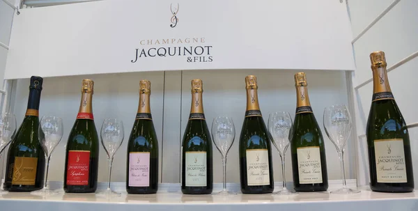 Нью Йорк Марта 2018 Года Французское Шампанское Экспонируется Винэкспо Нью — стоковое фото