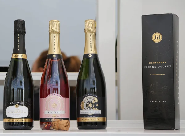 New York March 2018 French Champagne Display Vinexpo New York — Stock Photo, Image