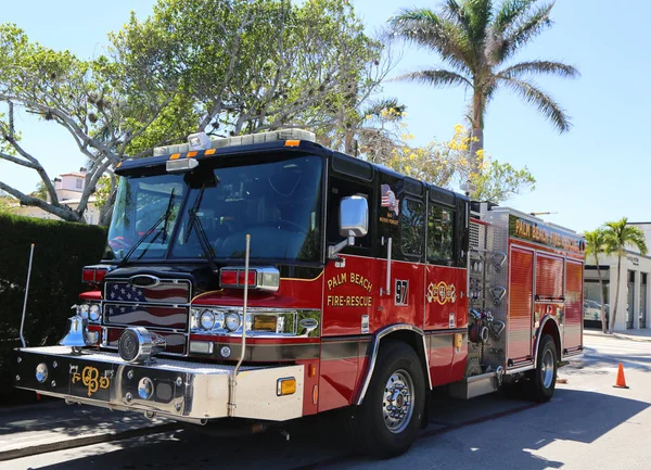 Playa Palma Florida Marzo 2018 Palm Beach Fire Rescue Engine — Foto de Stock