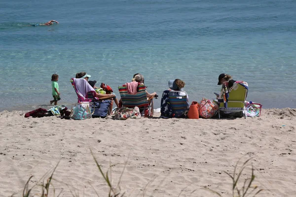 Palm Beach Florida March 2018 Beach Goers Palm Beach Florida — Stock Photo, Image