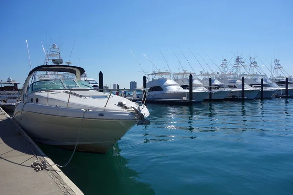 West Palm Beach Florida March 2018 Sailboats Yachts Sailfish Marina — Stock Photo, Image