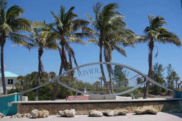 Riviera Beach Florida Marzo 2018 Riviera Beach Insegna Singer Island — Foto Stock
