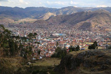 Cuzco, Peru. Havadan görünümü.