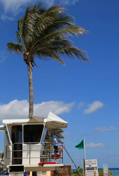 Palm Beach Florida Março 2018 Salva Vidas Plantão Palm Beach — Fotografia de Stock