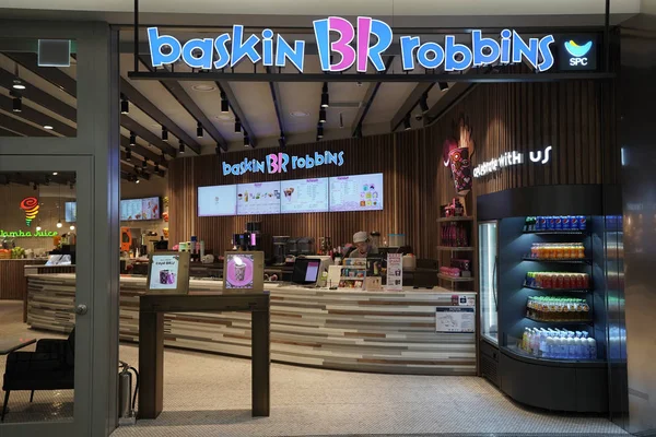 Seoul Corea Del Sur Febrero 2018 Helado Baskin Robbins Terminal — Foto de Stock