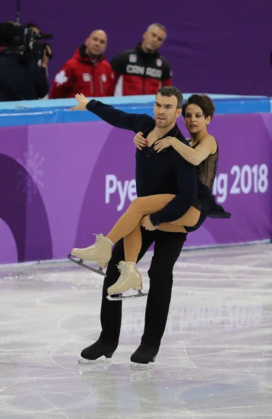 대한민국 2018 올림픽 챔피언 Meagan 캐나다의 이벤트 스케이트 프로그램에서 2018 — 스톡 사진