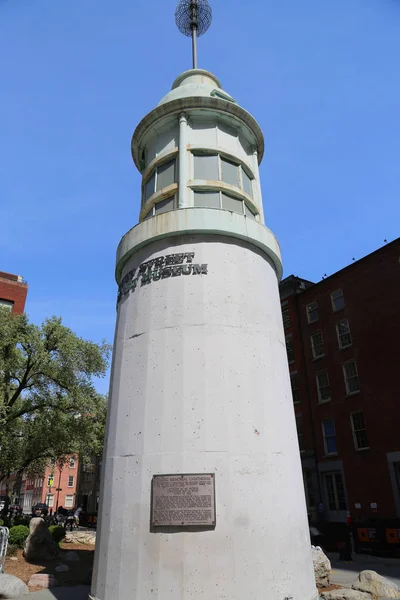 New York May 2018 Titanic Memorial Lighthouse South Street Seaport — Stock Photo, Image