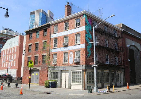 New York May 2018 Historic Buildings South Street Seaport District — Stock Photo, Image