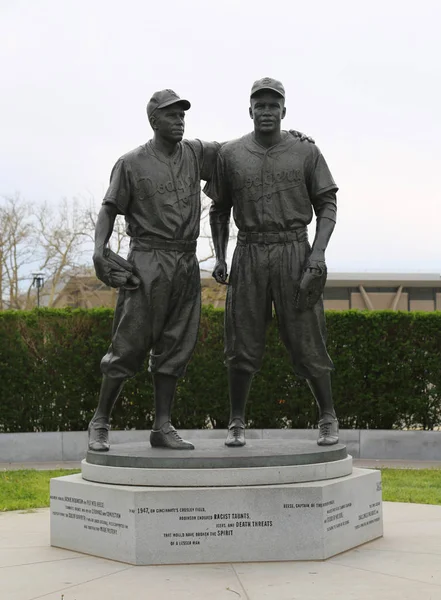 Brooklyn New York May 2018 Jackie Robinson Pee Wee Reese — Stock Photo, Image