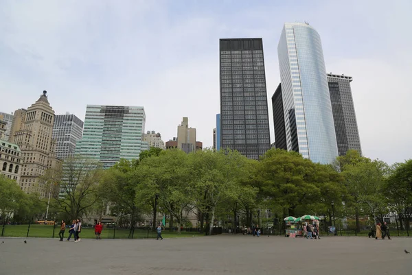 New York Mai 2018 Vue Battery Park Dans Lower Manhattan — Photo