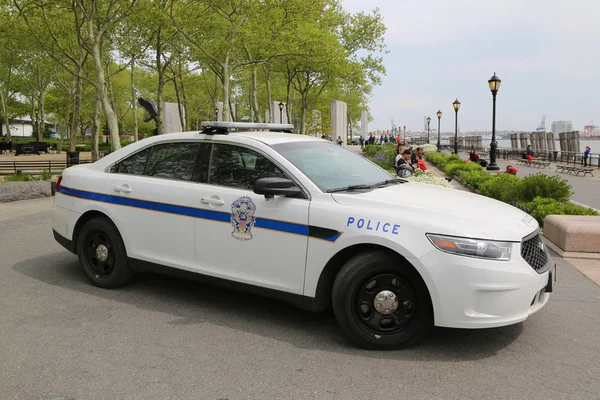 New York Maj 2018 Usa Park Polisen Ger Säkerhet Battery — Stockfoto