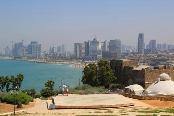 Tel Awiw Izrael Kwietnia 2017 Widok Wybrzeżu Miasta Tel Awiw — Zdjęcie stockowe