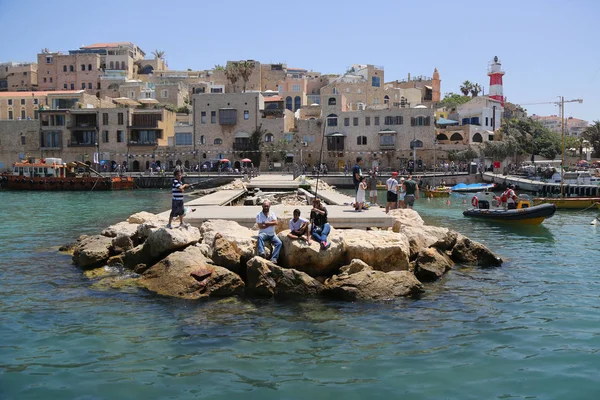 Tel Aviv Jaffa Israel April 2017 Jaffa Port Mediterranean Sea — Stock Photo, Image