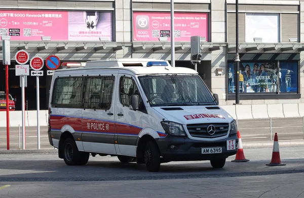 Hong Kong City November 2019 Das Polizeiauto Von Hong Kong — Stockfoto