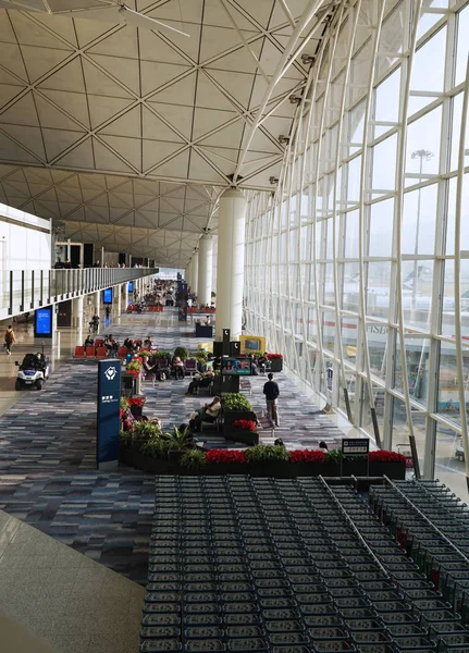 Hong Kong Novembro 2019 Dentro Terminal Aeroporto Internacional Hong Kong — Fotografia de Stock