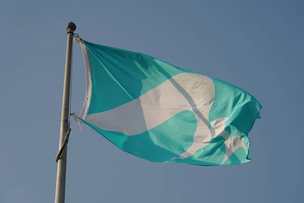 Flagge Des Internationalen Flughafens Hongkong — Stockfoto