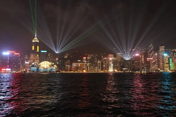 Symphony Lights Show Hong Kong — Stock Photo, Image