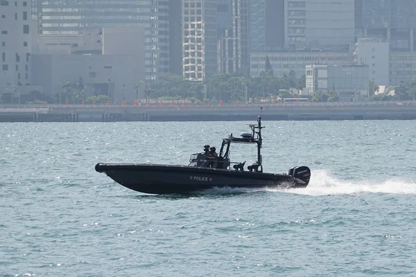 Hong Kong November 2019 Hong Kong Police Force Boat Victoria — Stock Photo, Image