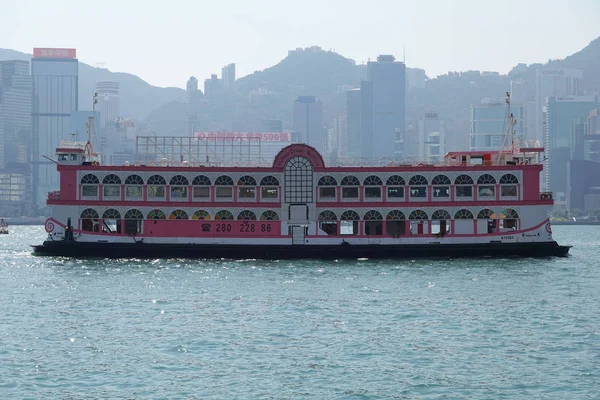 Hong Kong Listopada 2019 Statek Wycieczkowy Harbor Victoria Harbor Hong — Zdjęcie stockowe