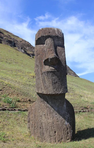 Moai Steinbruch Osterinsel Chili — Stockfoto