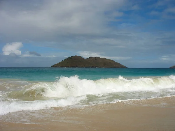 Praia Das Chamas Barts Índias Ocidentais Francesas — Fotografia de Stock