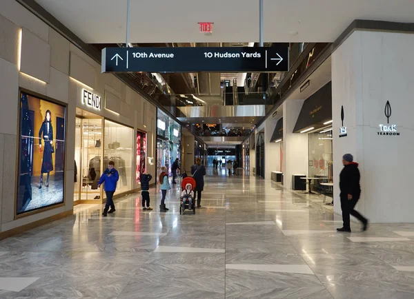Νέα Υόρκη Δεκεμβρίου 2019 Εμπορικό Κέντρο Hudson Yards Στη Νέα — Φωτογραφία Αρχείου