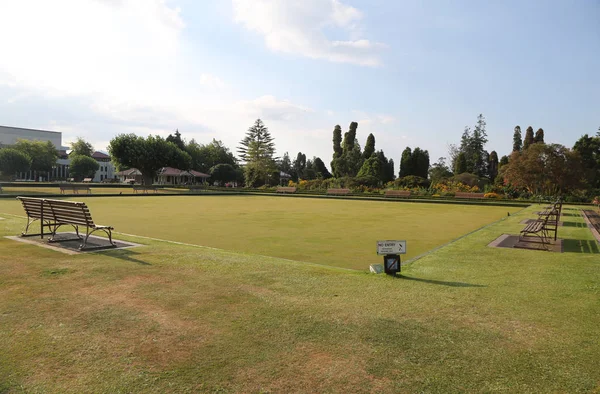 Rotorua Bowling Club Los Jardines Gubernamentales Rotorua Nueva Zelanda — Foto de Stock