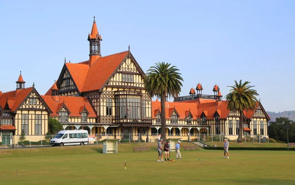 Rotorua Nouvelle Zélande Février 2019 Des Équipes Personnes Âgées Actives — Photo