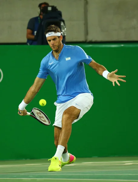 Rio Janeiro Brasil Agosto 2016 Campeão Grand Slam Juan Martin — Fotografia de Stock