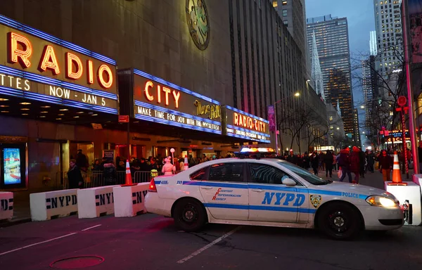 Nueva York Diciembre 2019 Monumento Ciudad Nueva York Radio City —  Fotos de Stock