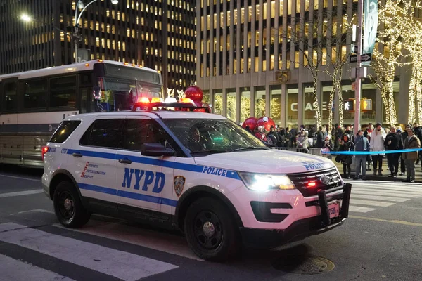 New York December 2019 Nypd Patrol Car Manhattan New York — Stock Photo, Image