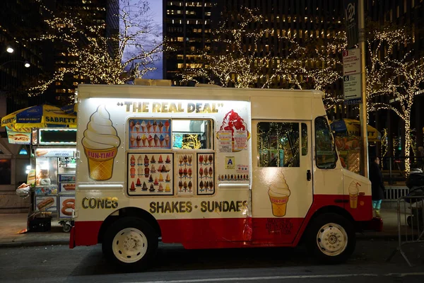 New York Dez 2019 Eis Truck Midtown Manhattan — Stockfoto