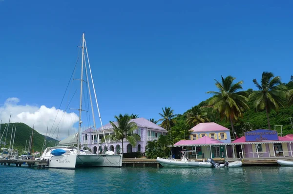 Tortola Britisch Jungfräuliche Inseln Juni 2010 Segelboote Die Soper Hole — Stockfoto