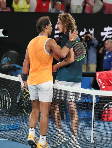 Melbourne Australia Enero 2019 Campeón Grand Slam Rafael Nadal España —  Fotos de Stock