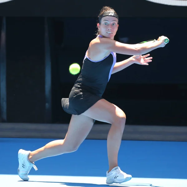 Melbourne Australia Gennaio 2019 Tennista Professionista Anastasija Sevastova Azione Durante — Foto Stock