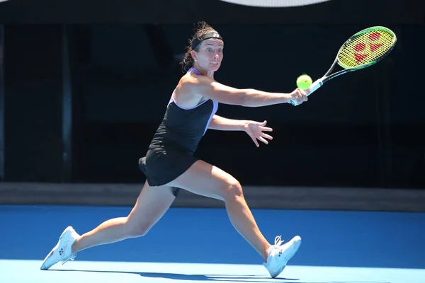Melbourne Australia Enero 2019 Tenista Profesional Anastasija Sevastova Letonia Acción — Foto de Stock
