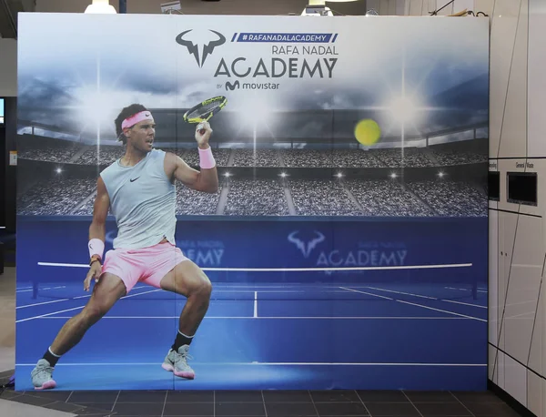 Melbourne Austrália Janeiro 2019 Rafa Nadal Academy Movistar Promocional Australian — Fotografia de Stock