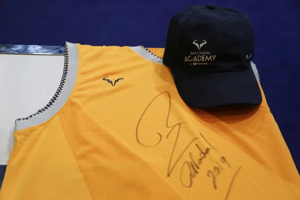 Melbourne Austrália Janeiro 2019 Rafael Nadal Memorabilia Rafa Nadal Academy — Fotografia de Stock