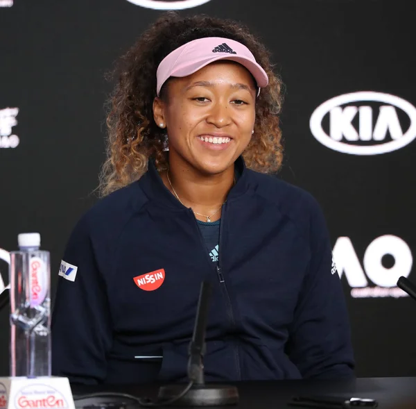 Melbourne Australia Stycznia 2019 2019 Australian Open Champion Naomi Osaka — Zdjęcie stockowe