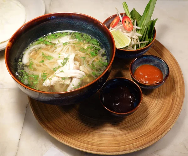 Παραδοσιακή Βιετναμέζικη Σούπα Pho Noodle — Φωτογραφία Αρχείου