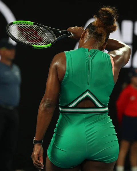 Melbourne Australie Janvier 2019 Fois Championne Grand Chelem Serena Williams — Photo