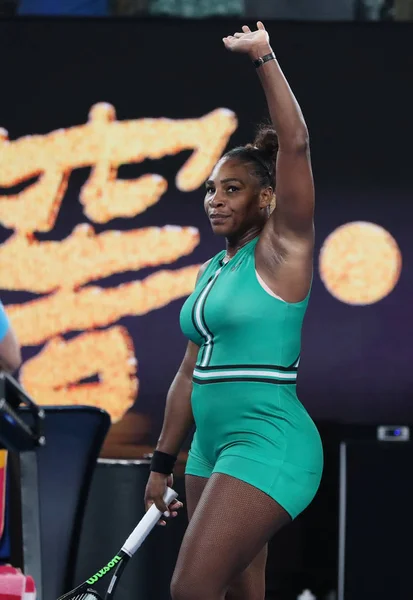 Melbourne Austrália Janeiro 2019 Campeã Grand Slam Serena Williams Dos — Fotografia de Stock