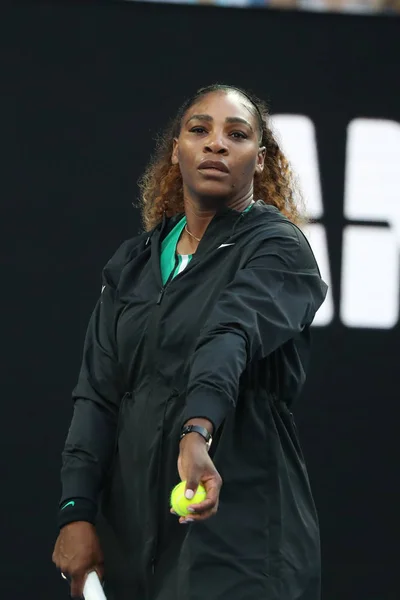 Melbourne Australia Enero 2019 Veces Campeona Grand Slam Serena Williams — Foto de Stock