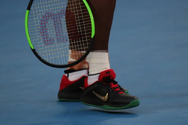 Melbourne Austrálie Ledna 2019 Násobný Grand Slam Champion Serena Williams — Stock fotografie