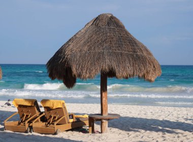 Meksika 'daki Playa Del Carmen' deki Maroma Plajı