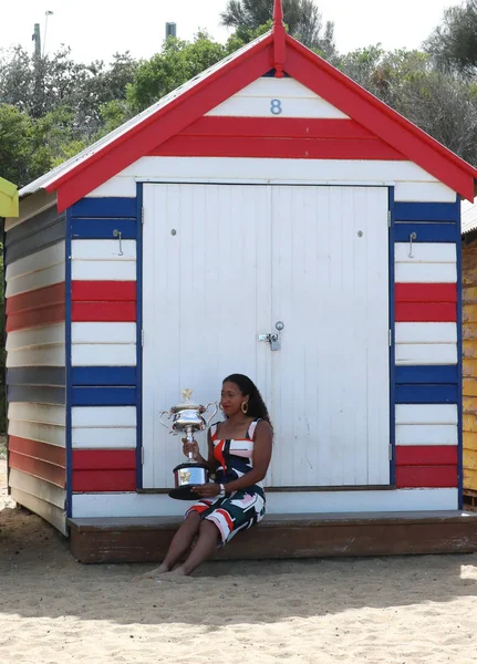 Melbourne Australia January 2019 Times Grand Slam Champion Naomi Osaka — Stock Photo, Image